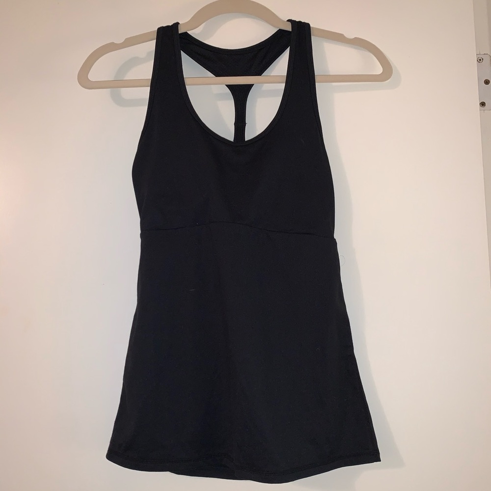 Zyia black all in one tank size XS